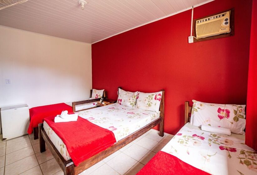 スタンダード4人部屋, Pousada Cantinho Do Sossego Paraty Tem Piscina Com Vista Pra Montanha, Salão De Jogos, Café Da Manhã