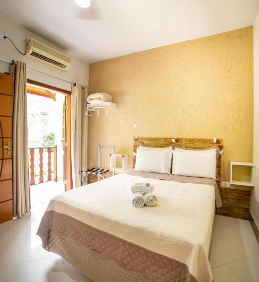 バルコニー付きデラックスルーム, Pousada Cantinho Do Sossego Paraty Tem Piscina Com Vista Pra Montanha, Salão De Jogos, Café Da Manhã