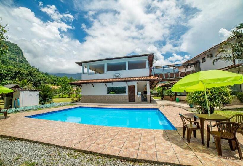 デラックスファミリールーム, Pousada Cantinho Do Sossego Paraty Tem Piscina Com Vista Pra Montanha, Salão De Jogos, Café Da Manhã