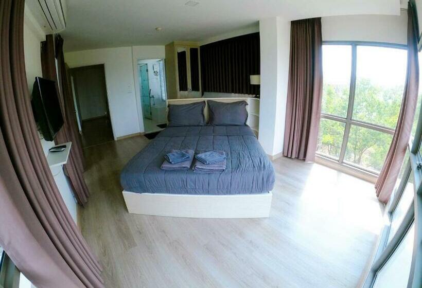 Suíte Cama King, Sonrisa Srirachaที่พักติดทะเล