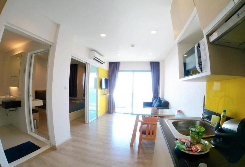 Appartement 1 Chambre Vue Jardin, Sonrisa Srirachaที่พักติดทะเล