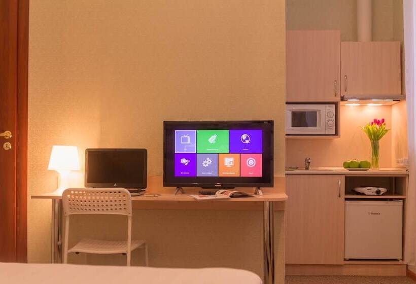 １ベッドルームのデラックスアパートメント, Aroom Hotel On Kitay Gorod