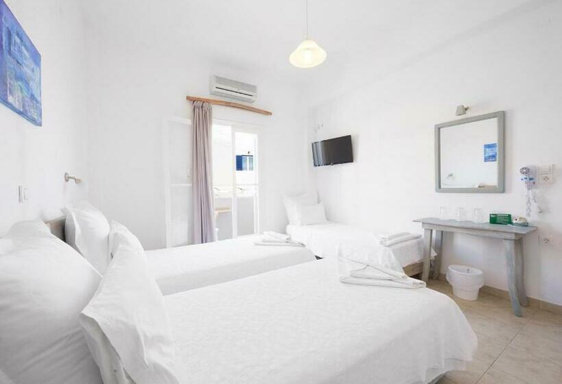 חדר סטנדרט לשלושה עם נוף צדדי לים, Londos