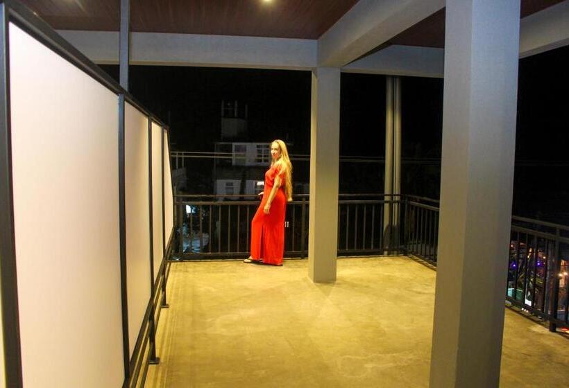 غرفة ديلوكس مزودة بشرفة, Unawatuna Guest