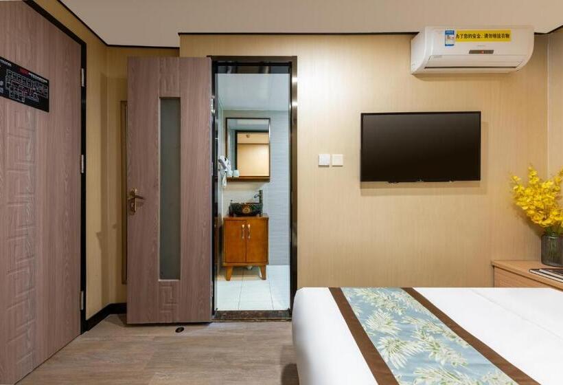 이코노미 룸, East Sacred Hotel ᴸᴱo   Foreign Accept   Two Minutes Walk To Subway 丨tourism Service English Speakin