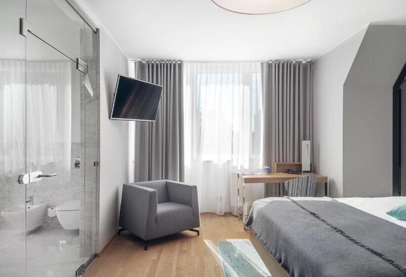 شقة غرفة واحدة مزودة بتراس, Almond Business & Spa By Grano Gdańsk