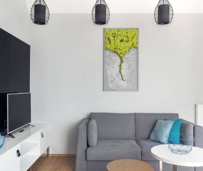 شقة غرفة واحدة مزودة بتراس, Almond Business & Spa By Grano Gdańsk