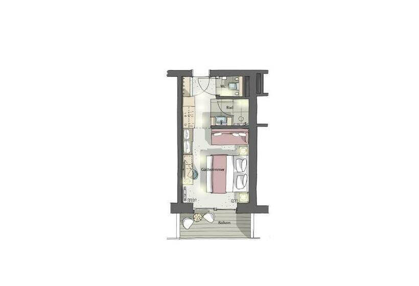 Номер Комфорт, Boutiquehotel Hohes Licht