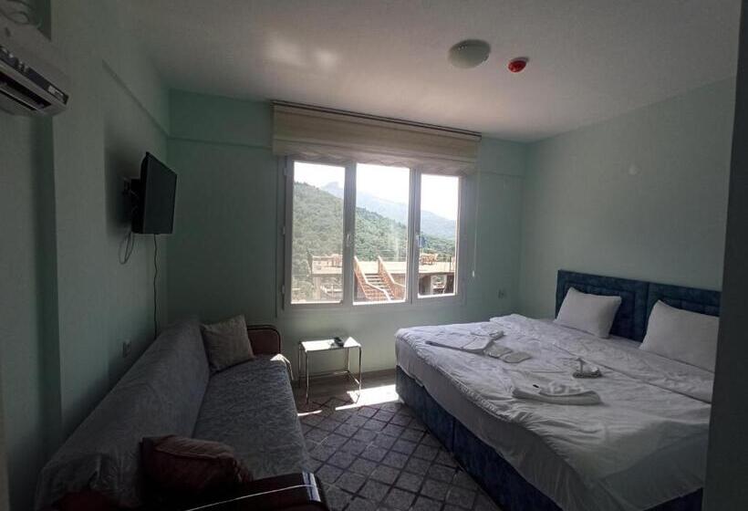 شقة غرفة واحدة مطلة على حمام السباحة, Yeşi̇lalan Otel