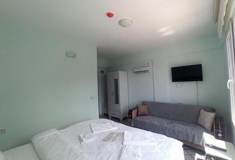 شقة غرفة واحدة مطلة على حمام السباحة, Yeşi̇lalan Otel