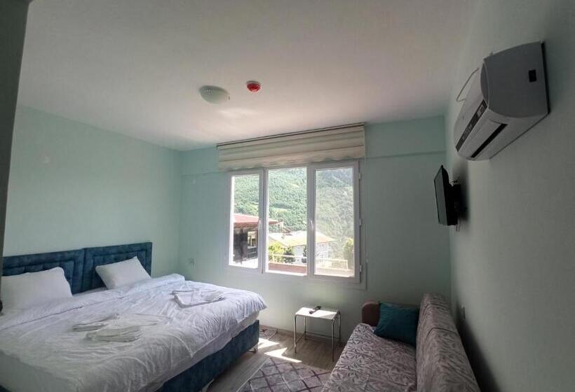 شقة غرفة واحدة مطلة على حمام السباحة, Yeşi̇lalan Otel