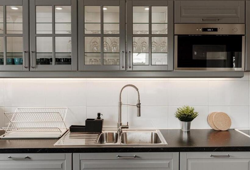 Номер Стандарт, Comfortable Guest Rooms With Fully Equipped Kitchen And Cosy Living Room