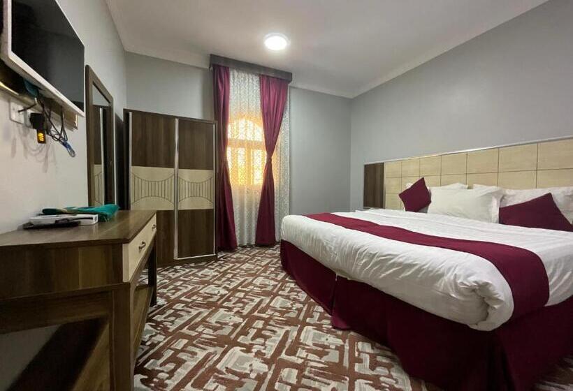 חדר סטנדרט עם מיטת קינג, أجنحه البيداء للشقق المخدومه البخاري