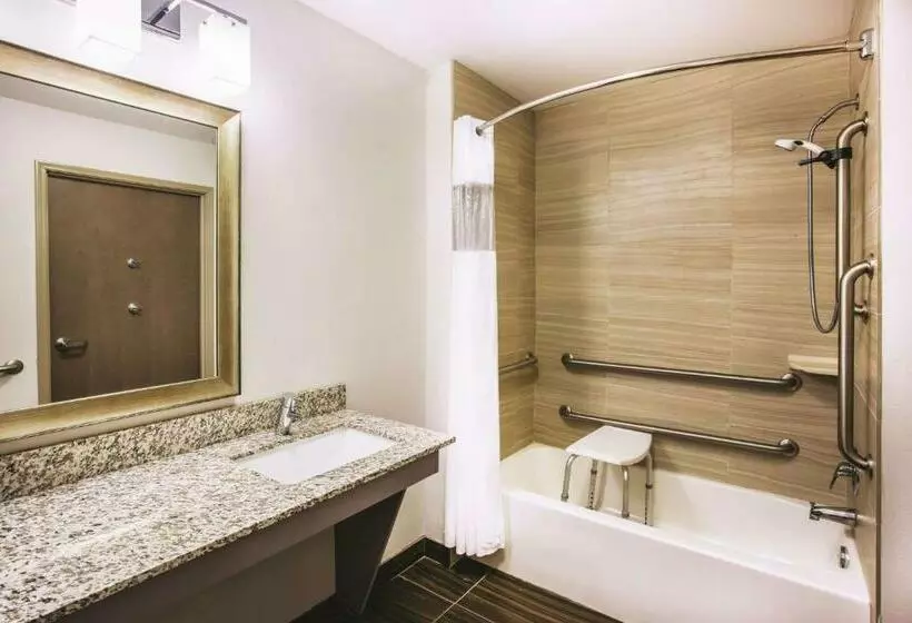 身障者適用キングサイズベッドルーム, La Quinta By Wyndham St. Paul Woodbury