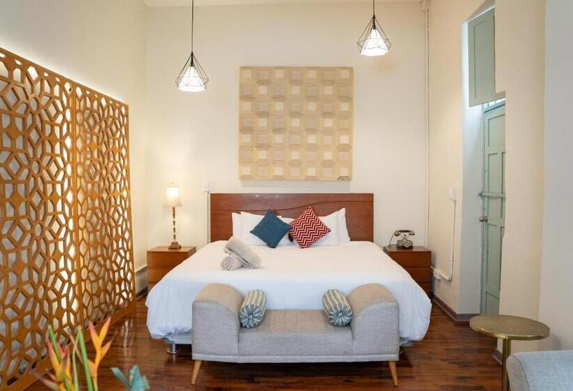 디럭스 스위트 킹 침대, Casa Boutique Galvez