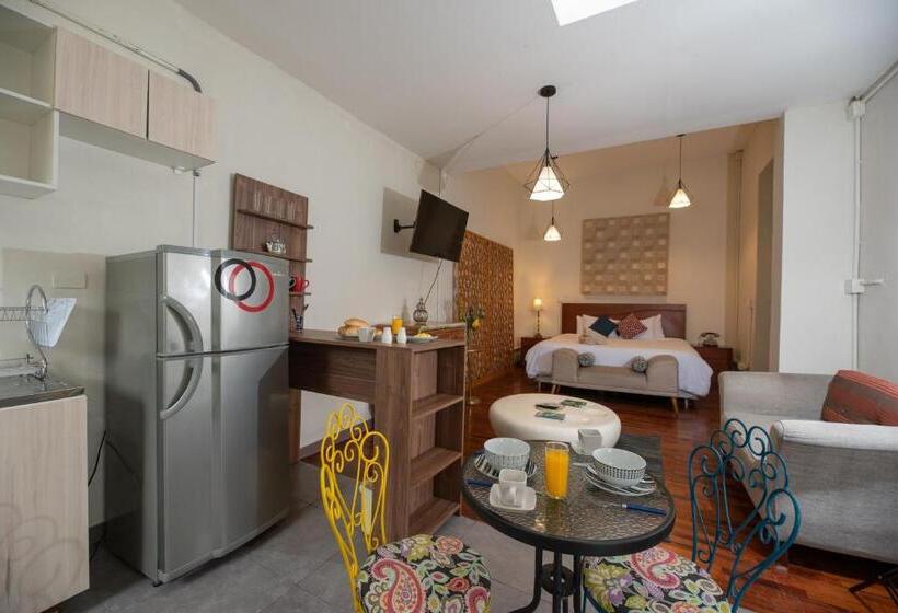 디럭스 스위트 킹 침대, Casa Boutique Galvez