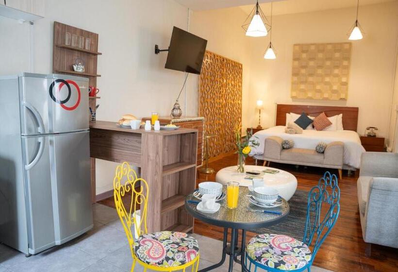 디럭스 스위트 킹 침대, Casa Boutique Galvez