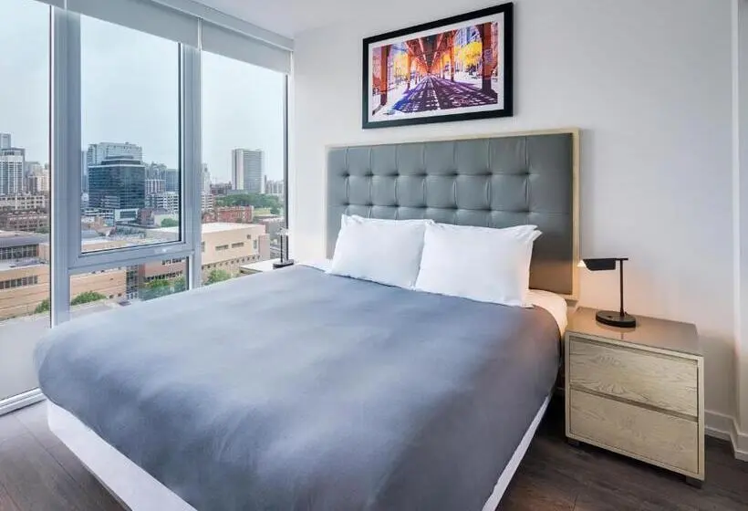 آپارتمان 1 خوابه با بالکن, Level Chicago Old Town