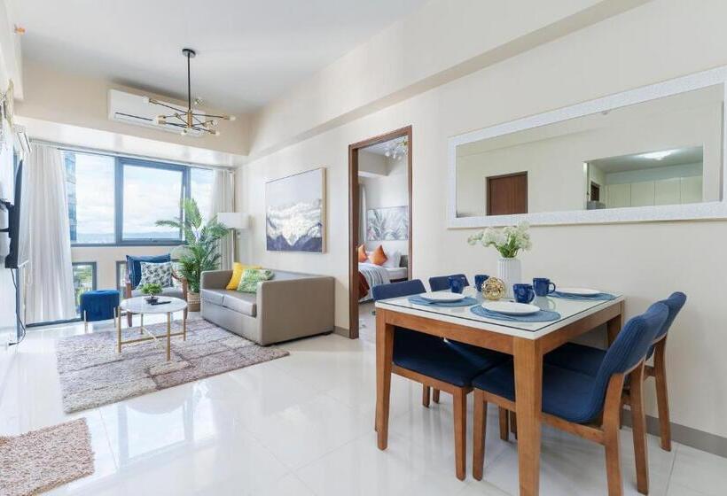 1 Bedroom Deluxe Apartment, Omp T1 6h, Free Beach & Pool Access, Near Airport, Fast Wifi, Netflix