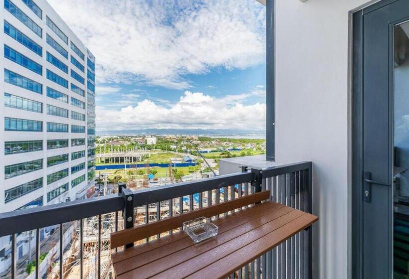 침실 1개 디럭스 아파트, Omp T1 6h, Free Beach & Pool Access, Near Airport, Fast Wifi, Netflix