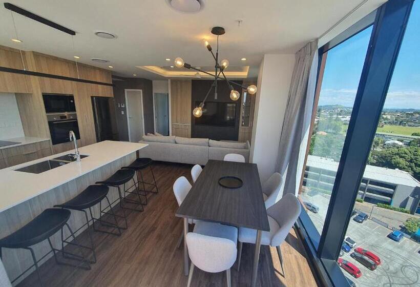 דירת פנטהאוז 2 חדרי שינה, La Quinta By Wyndham Ellerslie Auckland