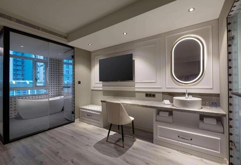 اتاق استاندارد با تخت بزرگ, Tryp By Wyndham New Taipei Linkou 新北林口爵怡溫德姆酒店機場捷運mrta9林口站