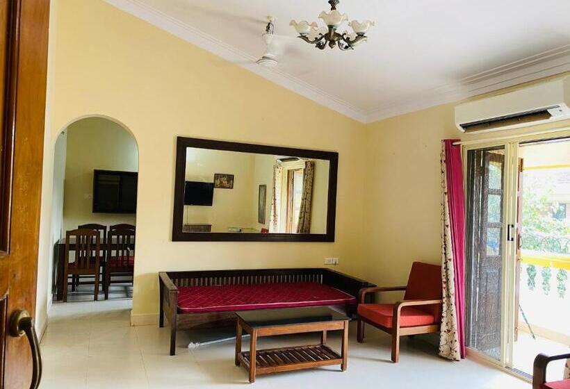 带1个卧室带泳池的公寓, Holidays Beach Apartments Goa