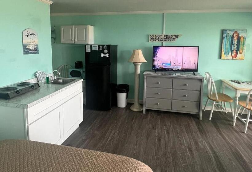 غرفة ديلوكس مطلّة علي البحر مزوَّدة بشُرفة, Sea Vista Motel