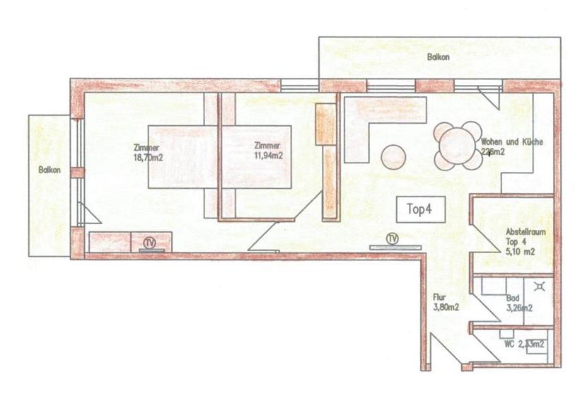 침실 1개 디럭스 아파트, Apartment Haus Am See