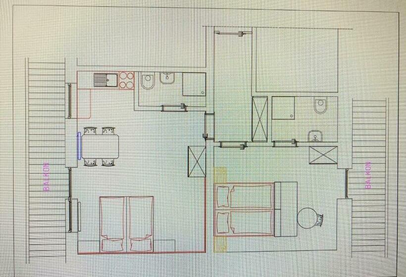 2 Sovrums Lägenhet, Haus Daniela