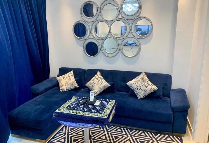 آپارتمان 1 خوابه با چشم‌انداز استخر, بورتو مارينا شقق فندقية