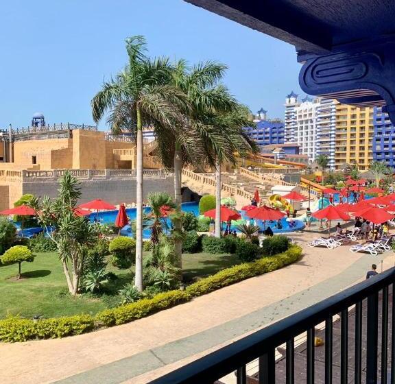 آپارتمان 1 خوابه با چشم‌انداز استخر, بورتو مارينا شقق فندقية