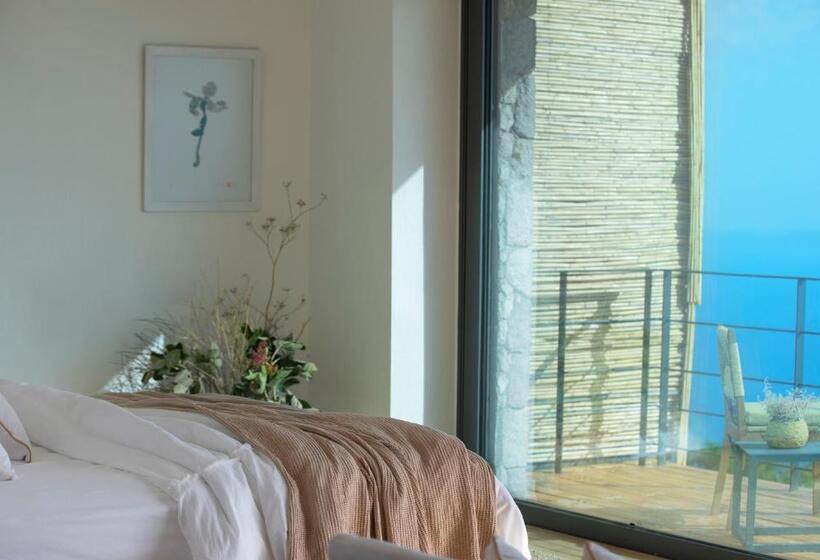 غرفة ديلوكس مطلّة علي البحر مزوَّدة بشُرفة, Momos Otel