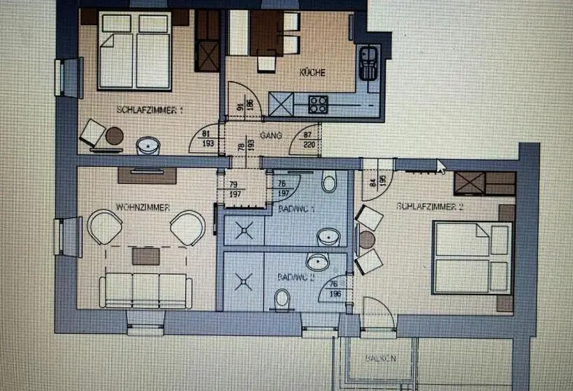 １ベッドルームアパートメント, Haus Sepp Gruber