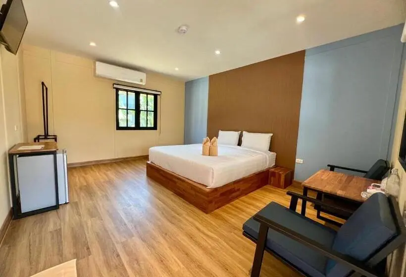 キングサイズベッドのスタンダードルーム, Napdown Resort Trat นับดาว รีสอร์ท ตราด