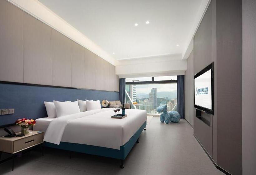 חדר דחוקס עם מיטת קינג, Yutai Hotel Apartment