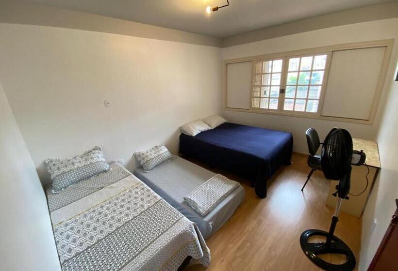 חדר משפחתי חדר אמבטיה משותף, Neighbor.hub Hostel & Coliving Floripa