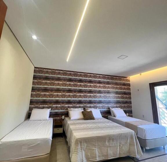 اتاق استاندارد چهارنفره با بالکن, Pousada Varanda Amar   Icaraizinho De Amontada