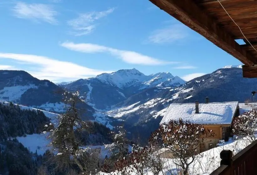 اتاق استاندارد با چشمانداز کوهستان, La Ferme D Hauteluce Chambre D Hôtes
