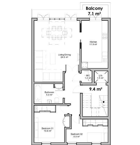 Апартаменты 2 Спальни, The Harrington Knightsbridge 18 Rutland Gate