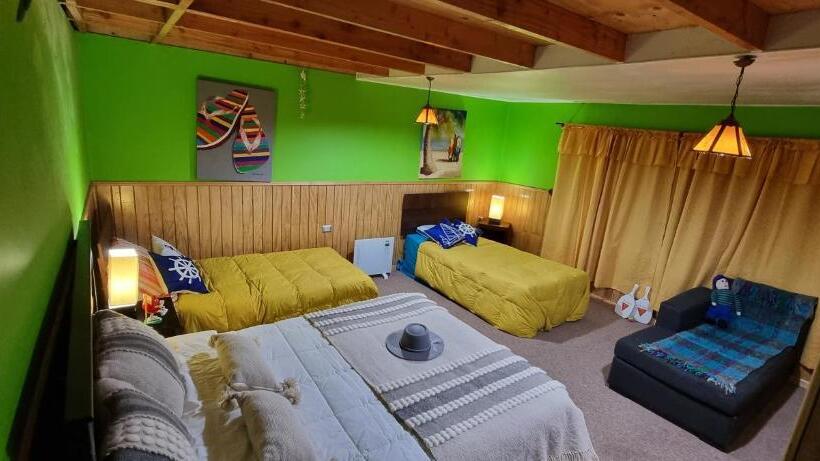 اتاق خانوادگی با چشم‌انداز باغ, Tinaja Mar Quillaipe   Hostería   Bed And Breakfast