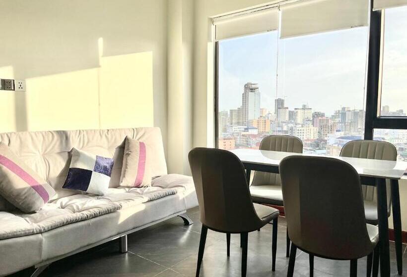 Апартаменты 1 Спальня с Балконом, Sky City View Appartements Sihanoukville