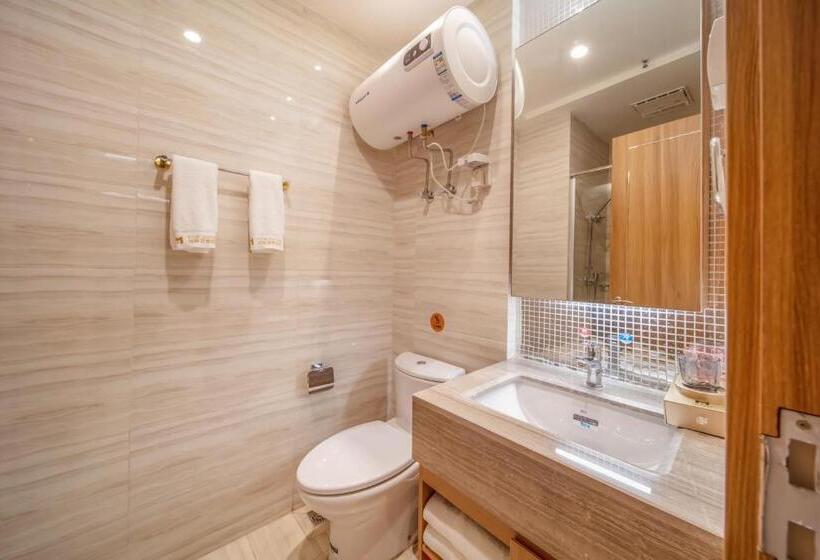 스탠다드 룸 더블 침대 2개, Hefei Tom