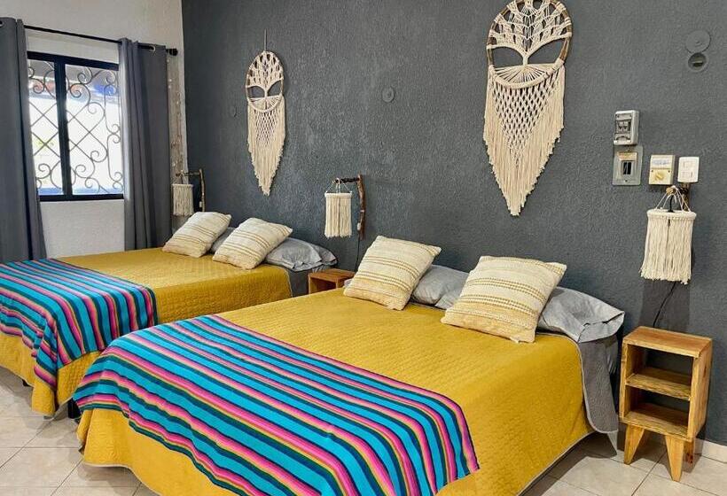 家庭间侧面带海景, Itzé Hostel Boutique   Progreso