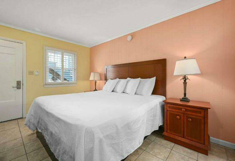 带大床的标准间, Madison Beach Motel