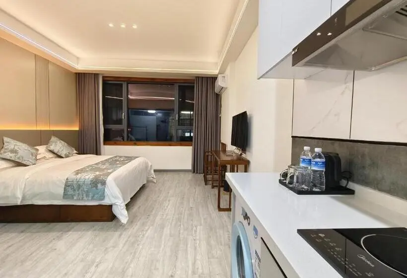 Deluxe-huone King-vuode, Zhangjiajie Borui Hotel   Tianmen Mountain