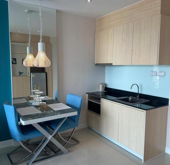 プールの見える１ベッドルームアパートメント, Grande Caribbean Condo Resort Pattaya G2008