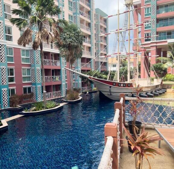 プールの見える１ベッドルームアパートメント, Grande Caribbean Condo Resort Pattaya G2008
