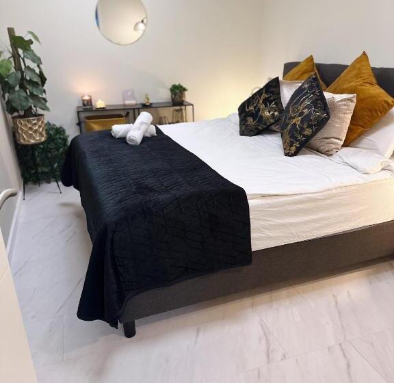 חדר דחוקס עם מיטת קינג, Wellness Studio Tiel