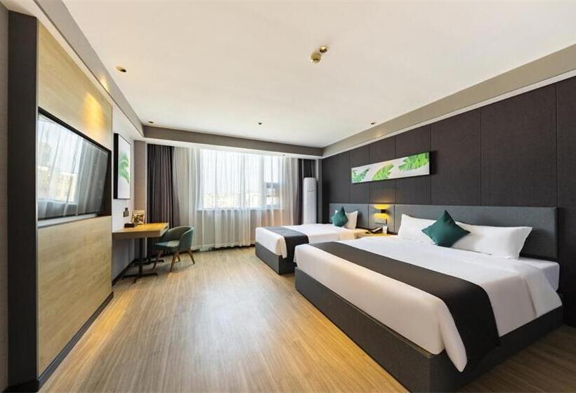 Семейный Номер, Thank Inn Plus Xinyang Gushi Liaocheng Avenue